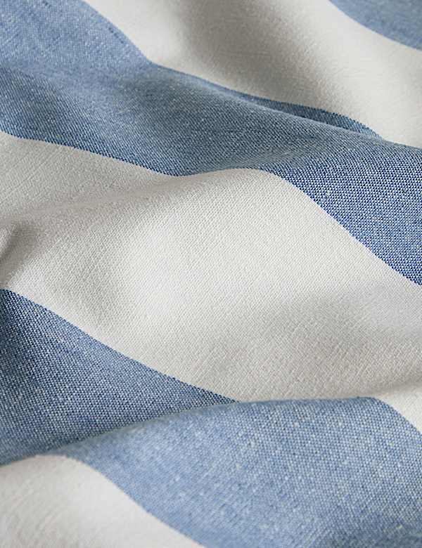 Ubrus se širokými pruhy ze směsi bavlny se lnem - CZ