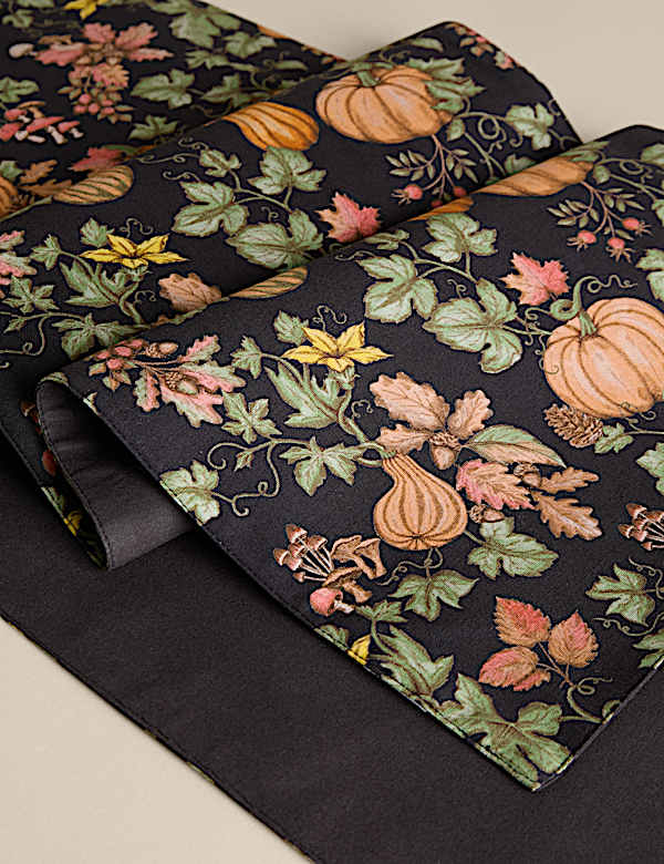 Cotton Rich Pumpkin Table Runner - FI