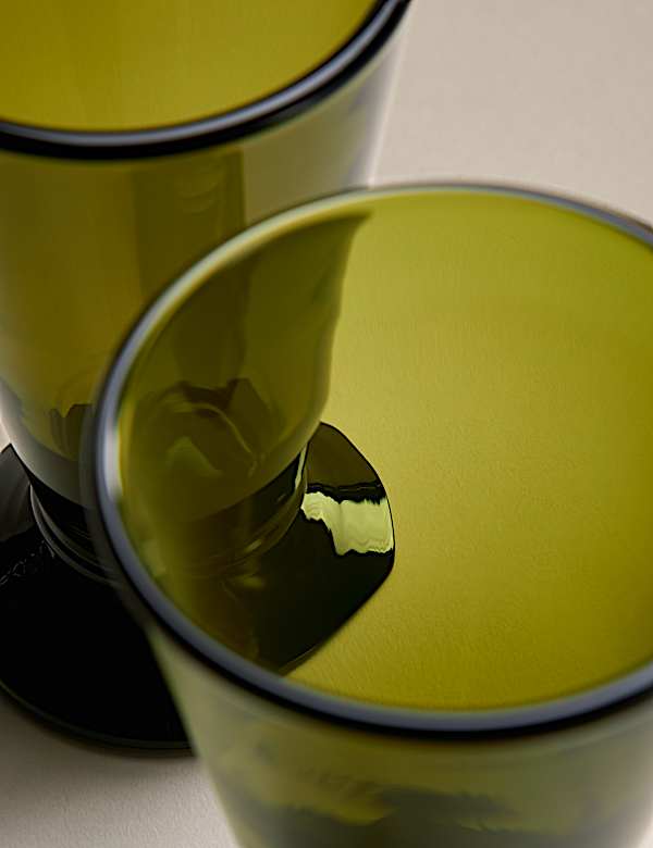 Set of 2 Footed Hi Ball Glasses - TW