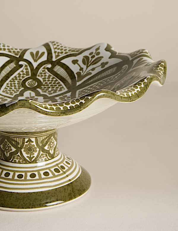 Ruffle Folk Footed Bowl - ID