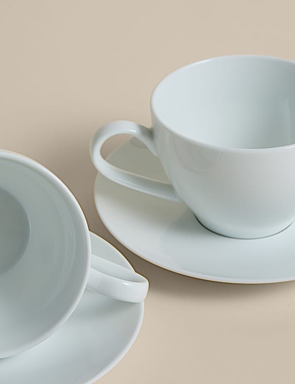 Set of 2 Burford Cappuccino Cups & Saucers - NZ