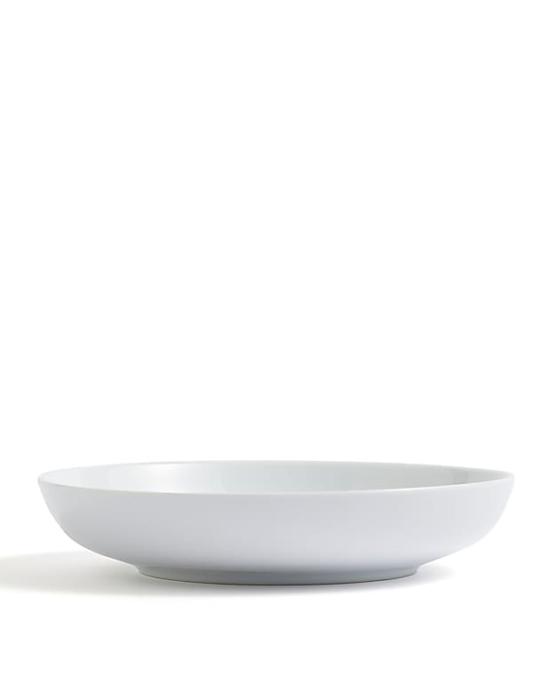 Set of 4 White Pasta Bowls