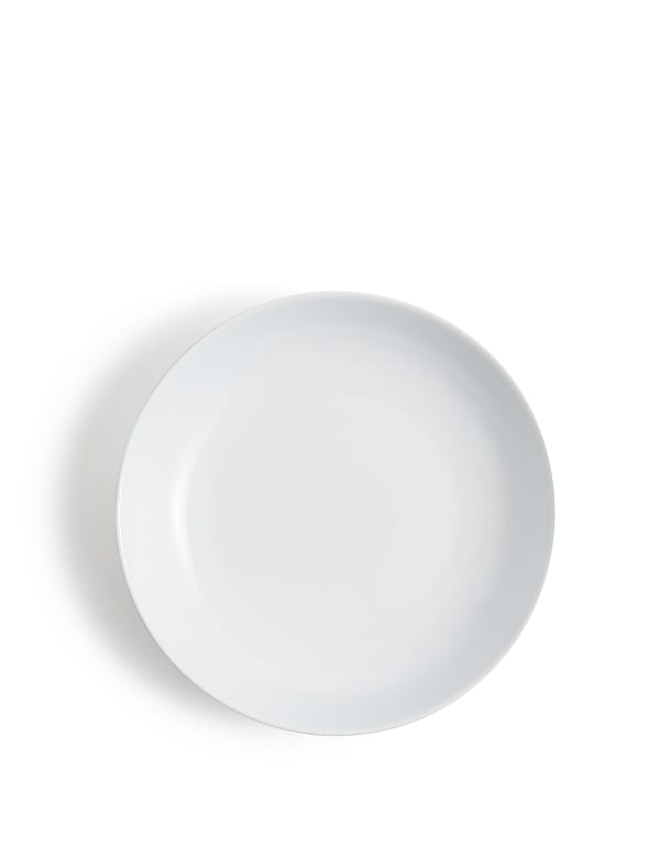 Set of 4 White Pasta Bowls