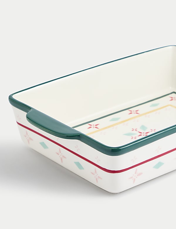Patterned Ceramic Oven Dish - DK