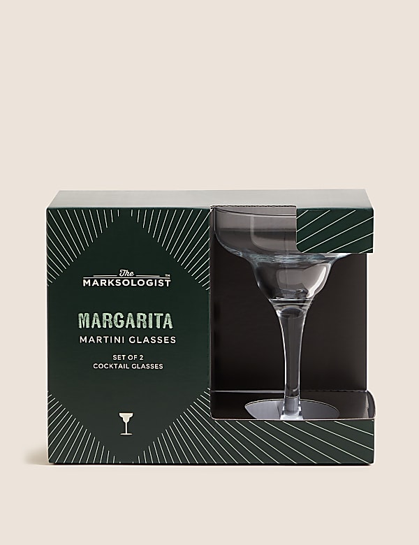Set of 2 Margarita Glasses