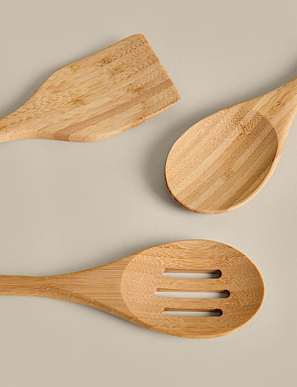 3 Piece Wooden Utensil Set - AL