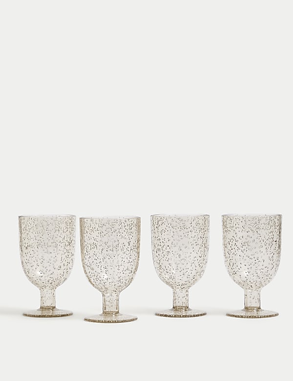 Set of 4 Global Artisan Picnic Wine Glasses - KR