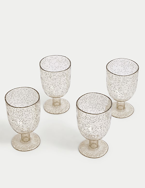 Set of 4 Global Artisan Picnic Wine Glasses - KR