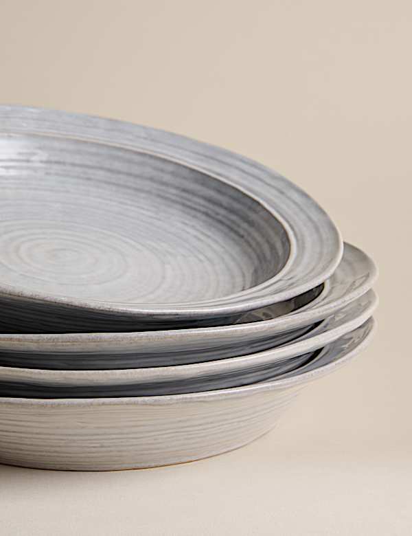 Lot de 4 assiettes &agrave; p&acirc;tes Padstow - CH