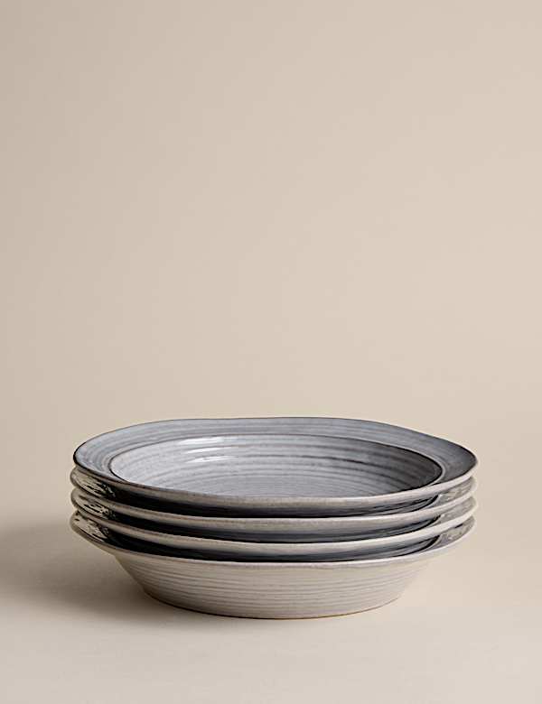 Lot de 4 assiettes &agrave; p&acirc;tes Padstow - CH