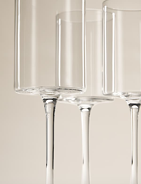 Set of 4 Straight Sided Wine Glasses - DE