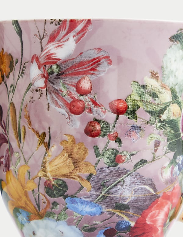 Beker met bloemendessin - NL