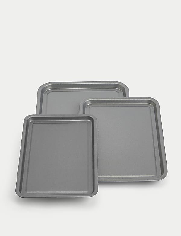 3 Piece Carbon Steel Oven Trays - AU
