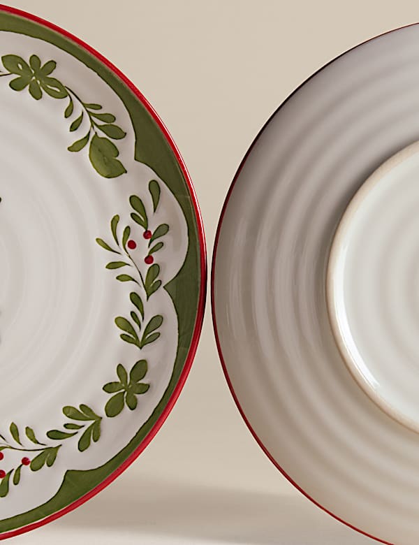 Set of 4 Winter Foliage Side Plates - EE