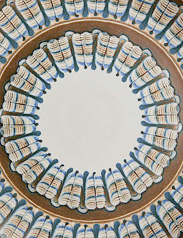 Ronde schaal met glazuur - BE