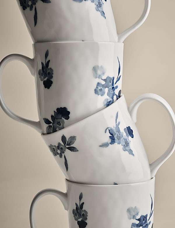 Set of 4 Cherry Blossom Mugs - LV