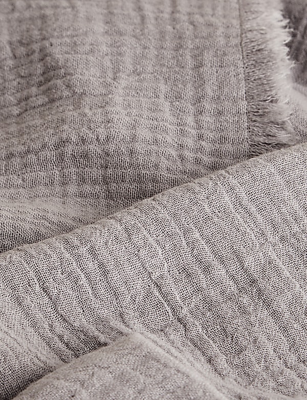 Set of 4 Frayed Edge Muslin Napkins - VN