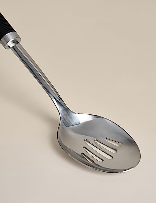 Soft Grip Handle Stainless Steel Slotted Spoon - TW