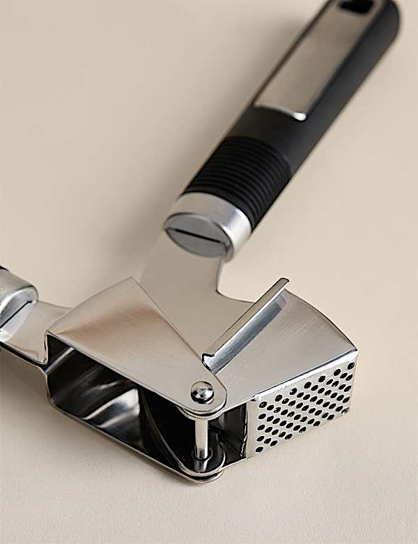 Soft Grip Stainless Steel Garlic Press - TW