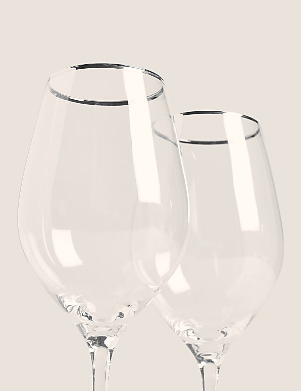 Set of 4 Maxim Platinum White Wine Glasses