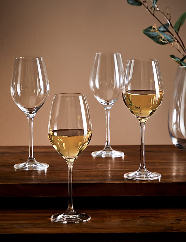 Set of 4 Maxim White Wine Glasses - KR