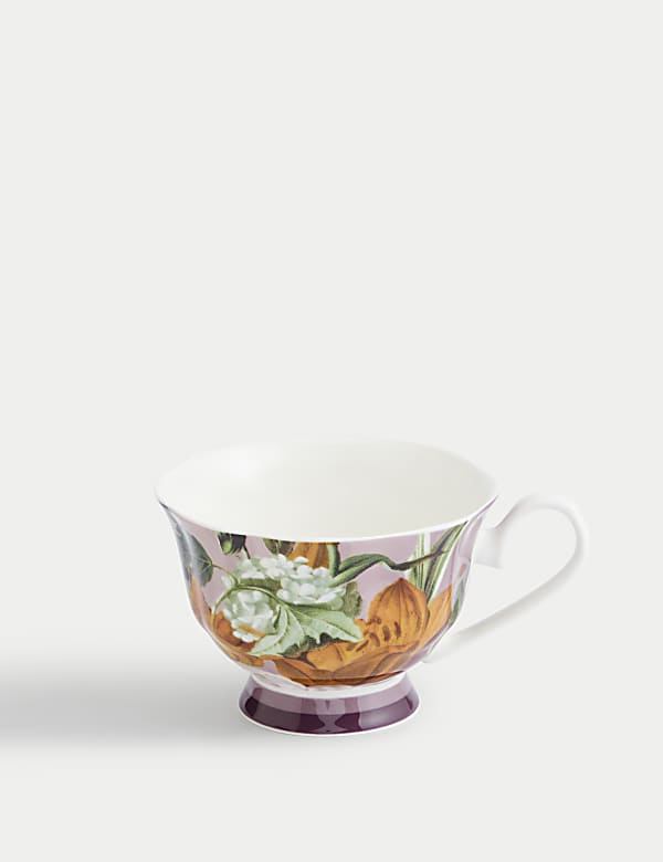 Floral Cup & Saucer - BG