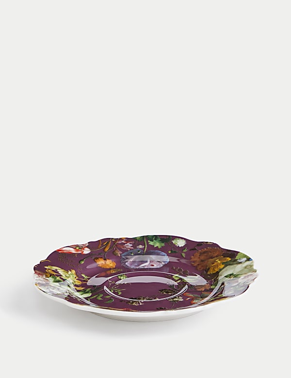 Floral Cup & Saucer - BG