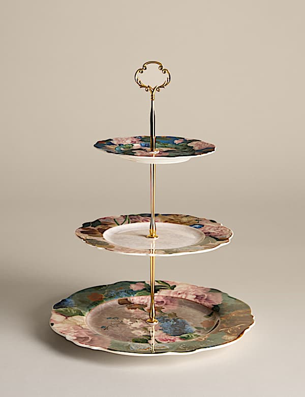 Présentoir à gâteaux à motif fleuri - FR