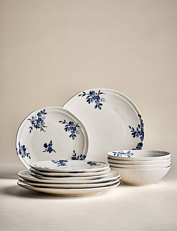 12 Piece Cherry Blossom Dinner Set - CZ