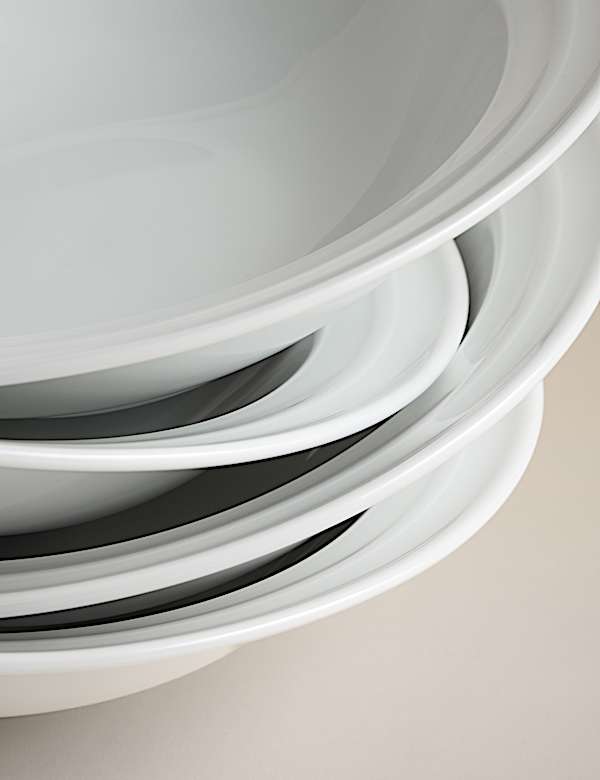 Set of 4 Burford Embossed Rim Cereal Bowls - NZ