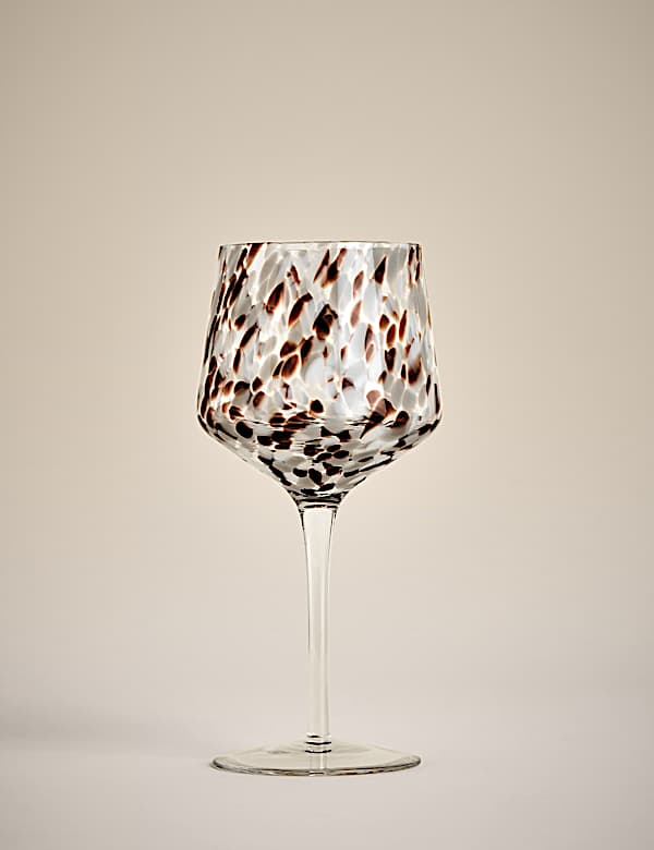 Set of 2 Speckled Wine Glasses - GR