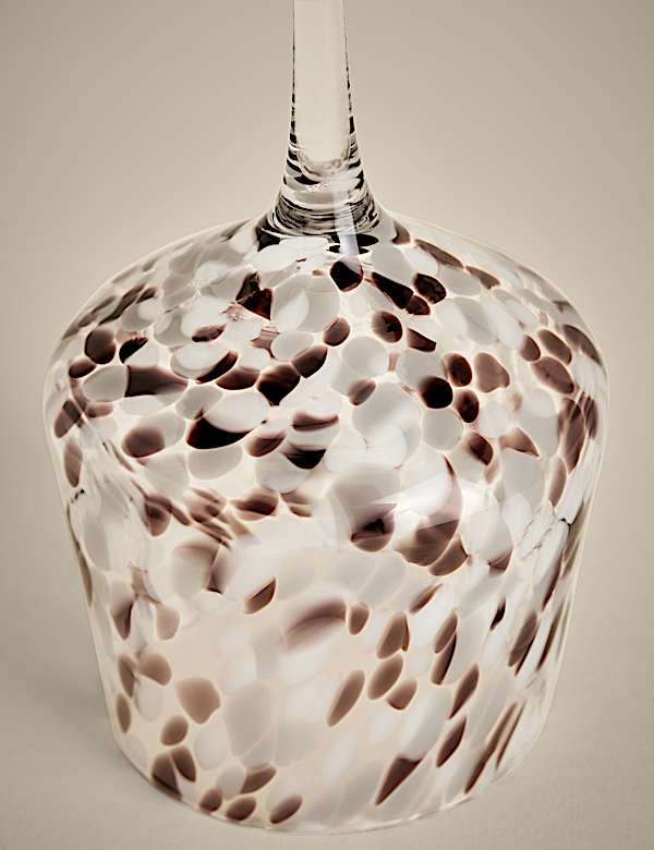 Set of 2 Speckled Wine Glasses - GR