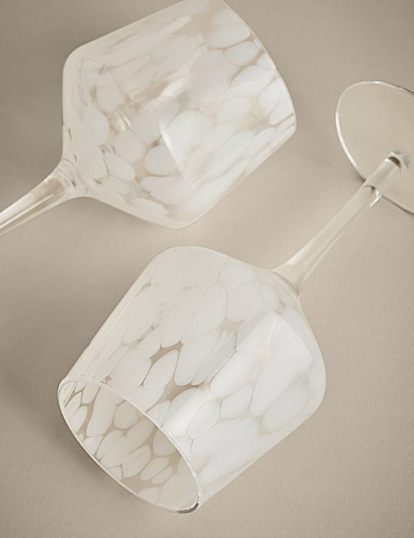 2er-Set gesprenkelte Weingläser - AT