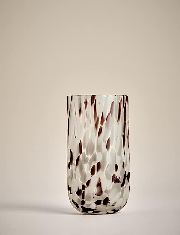 Set of 2 Speckled Hi Ball Glasses - GR