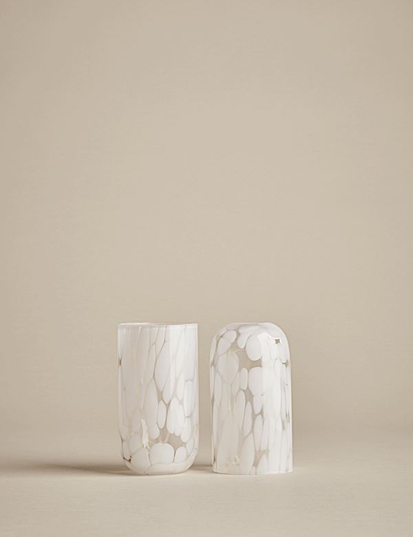 Set of 2 Speckled Hi Ball Glasses - IL