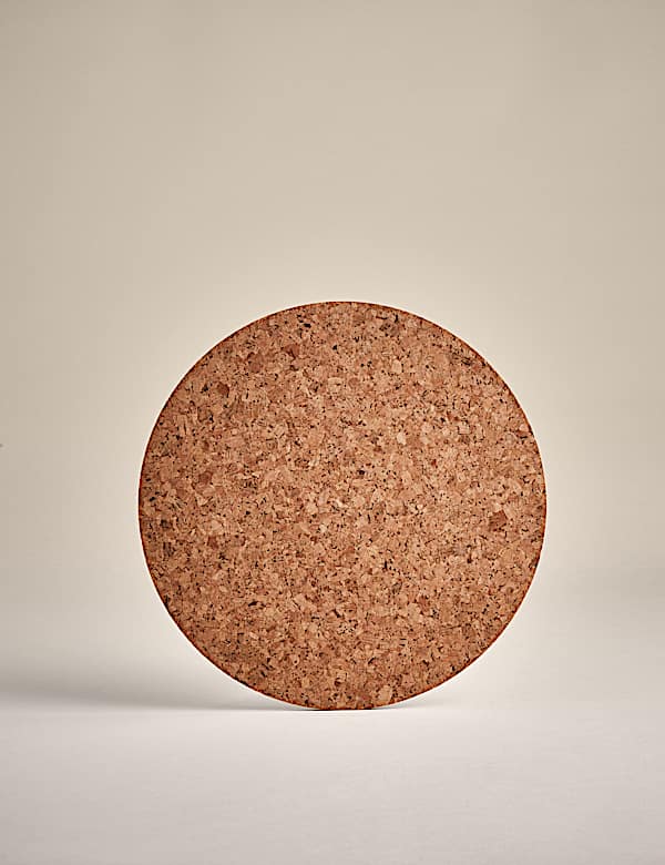 Set of 4 Round Cork Placemats - ID