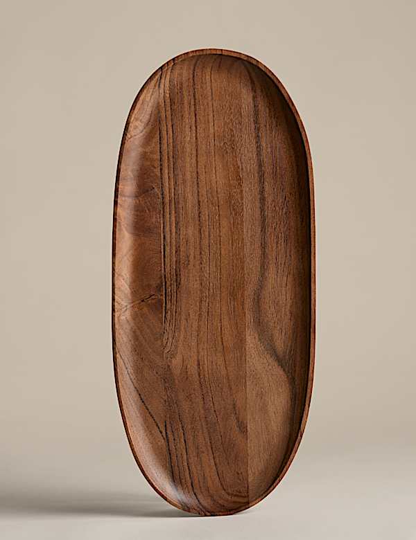 Medium Wooden Oblong Platter - RS