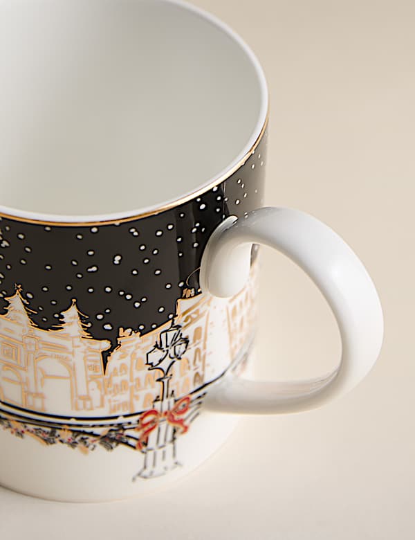 London Christmas Scene Mug - NO