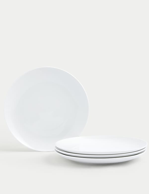 Set of 4 Maxim Coupe Dinner Plates