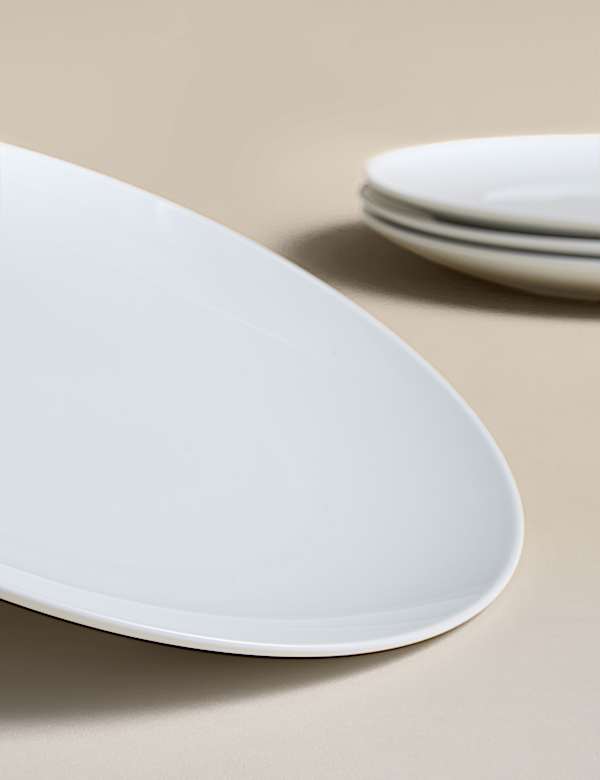 Set of 4 Burford Coupe Dinner Plates - NZ