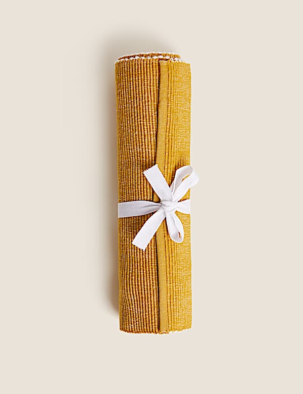 Cotton Rich Ribbed Table Runner - CZ