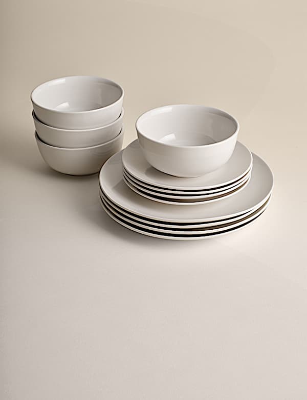 12 Piece Porcelain Dinner Set - JE