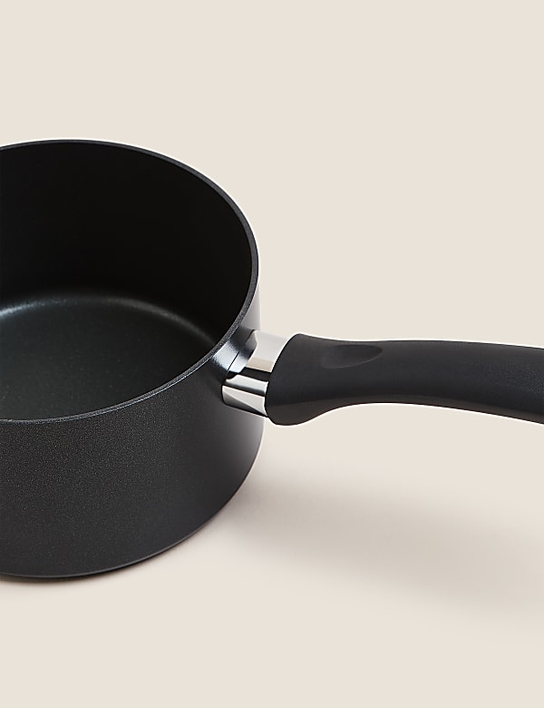Black Aluminium 16cm Non-Stick Saucepan - JO