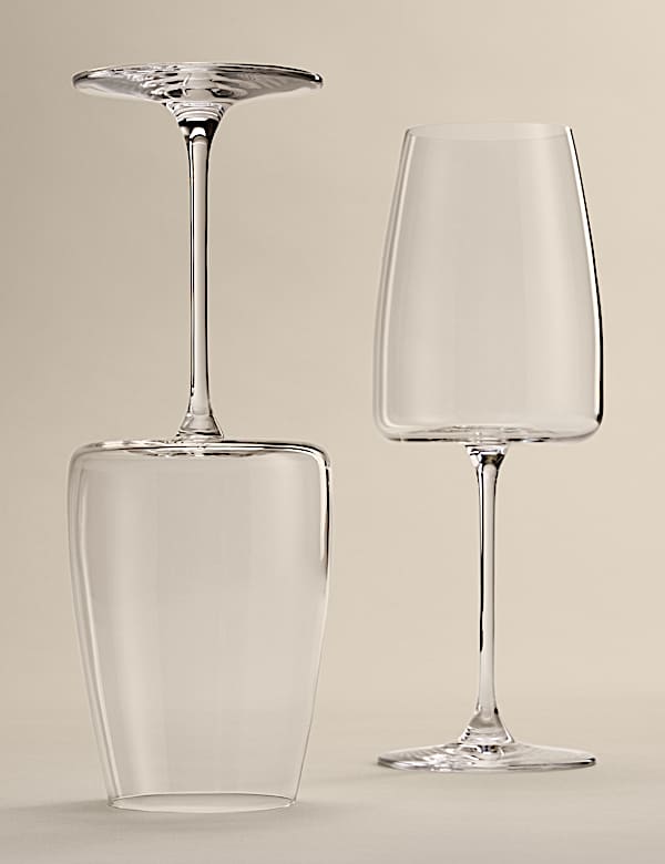 Set of 4 Crystal Red Wine Glasses - CA