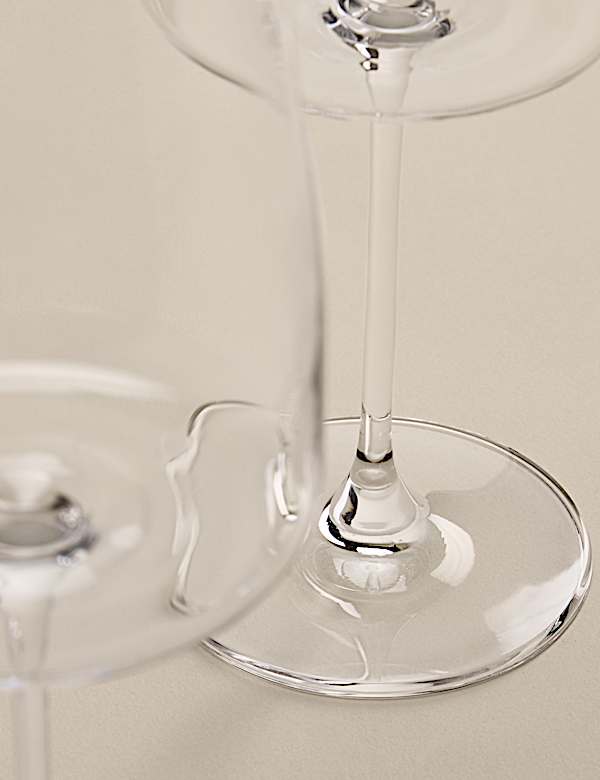 Set of 4 Crystal Red Wine Glasses - CA