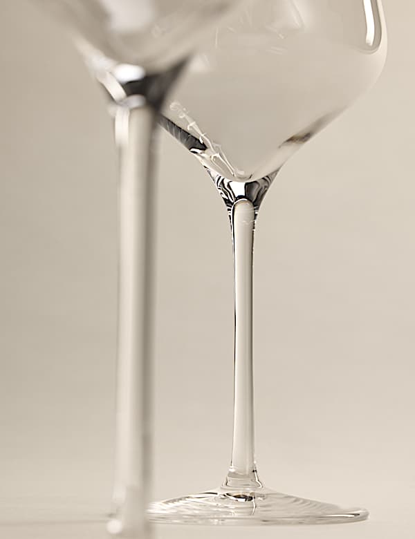 Set of 4 Luna Crystal Red Wine Glasses - BN