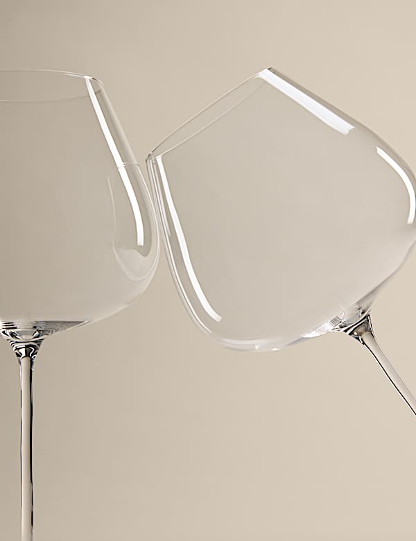 Set of 4 The Sommelier's Edit Crystal Large Red Wine Glasses - JO