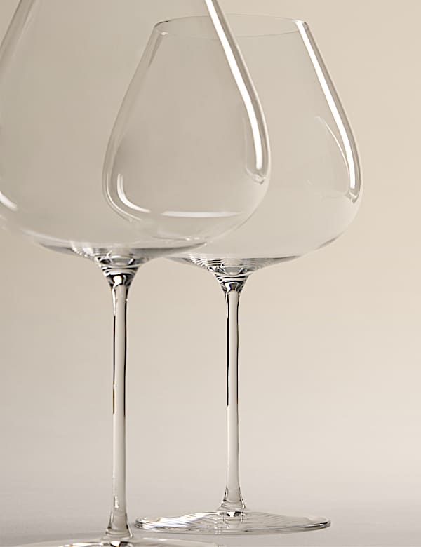 Set of 4 The Sommelier's Edit Crystal Large Red Wine Glasses - JO