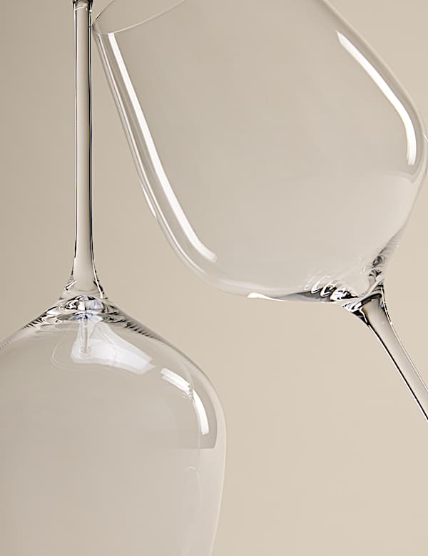 Set of 4 The Sommelier's Edit Crystal White Wine Glasses - BN