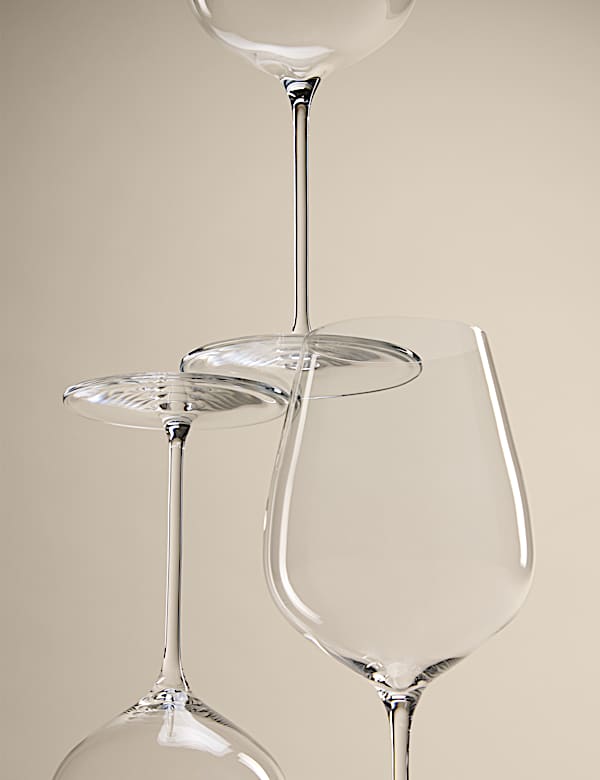 Set of 4 The Sommelier's Edit Crystal White Wine Glasses - BN